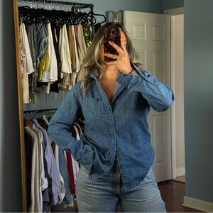 100% cotton denim shirt